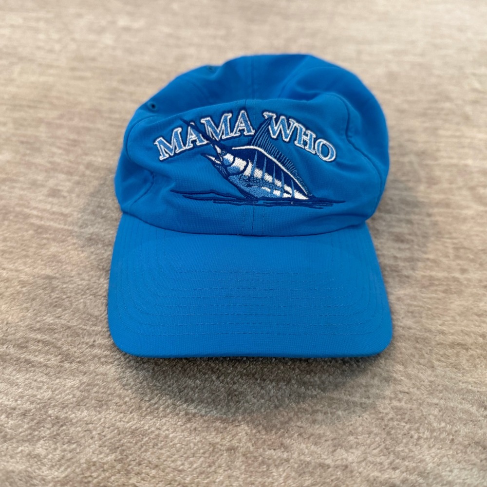 Richardson‎ Mama Who Fishing Hat R-Active Adjustable Blue Cap